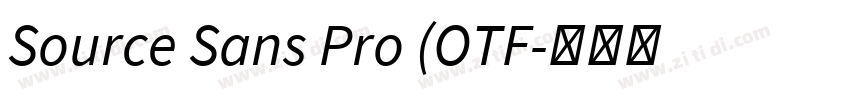 Source Sans Pro (OTF字体转换